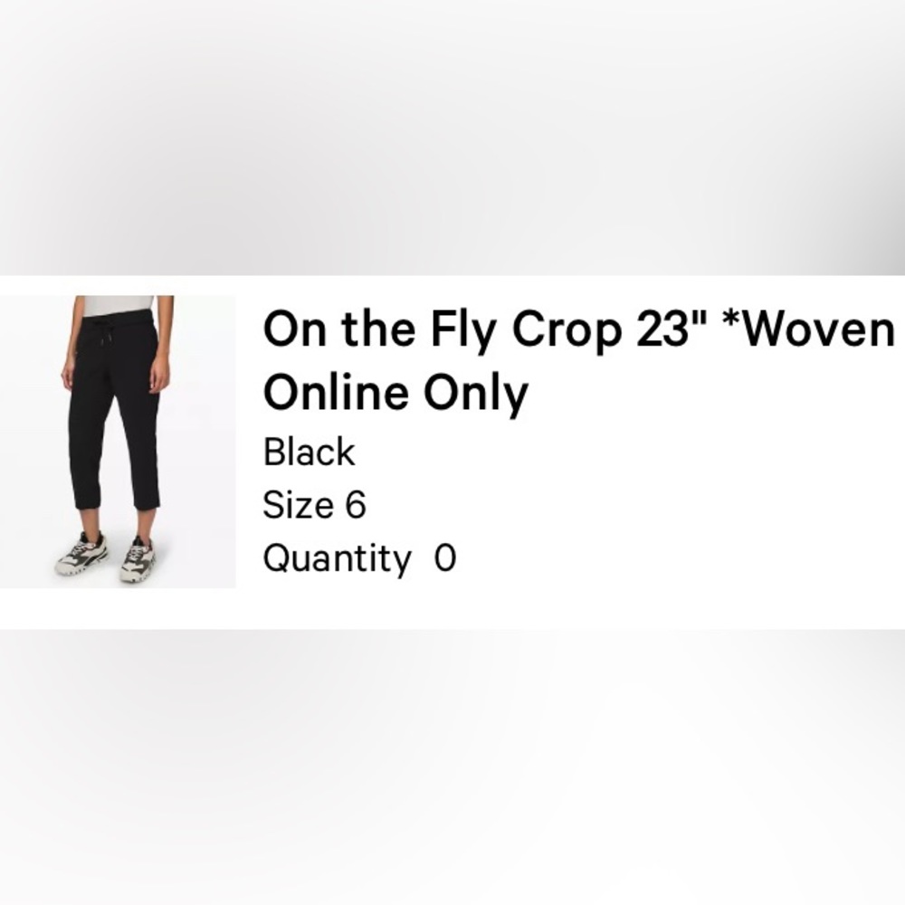 On the Fly Crop 23" *Woven